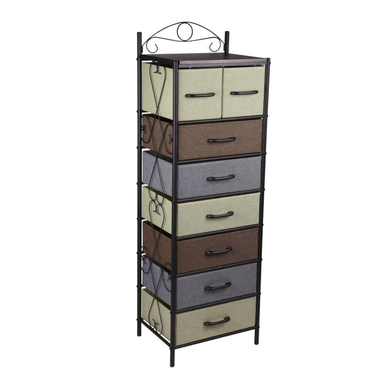 Household Essentials Victoria 54" 8-Drawer Narrow Dresser